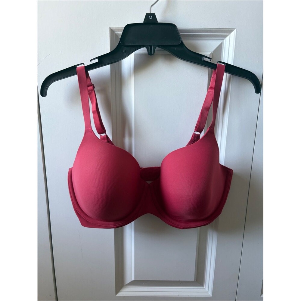 Ambrielle Everyday Full Coverage Bra Size 36DD Rose Pink